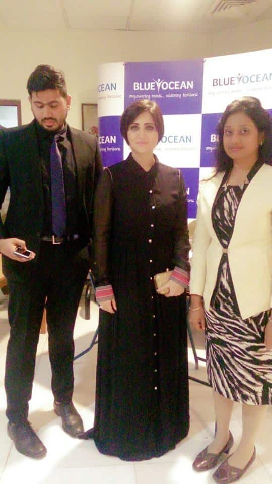 Blue Ocean staff with Bengali film actress, Swastika Mukherjee